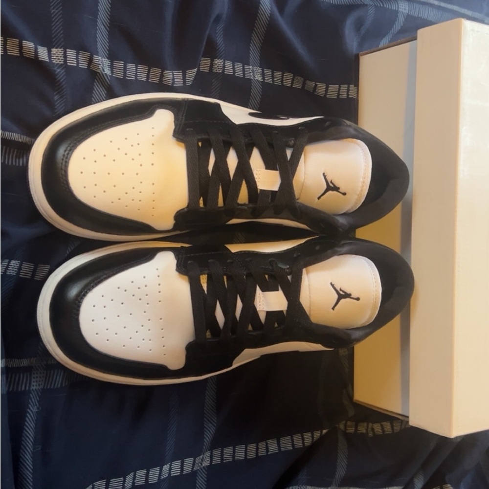 Jordan Black and White Sneakers